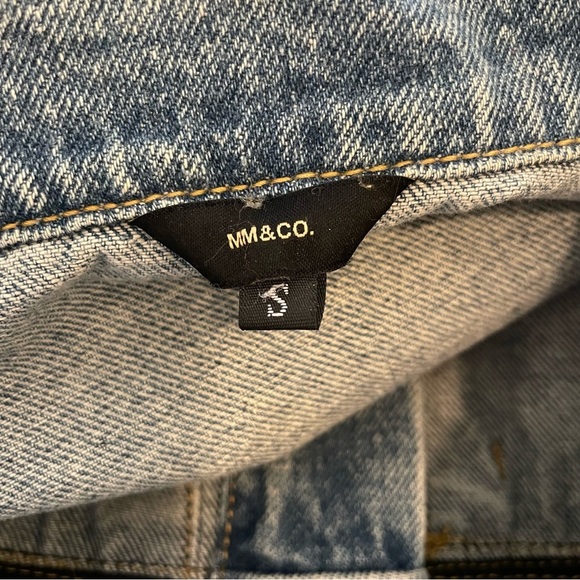 MM & Co. Deconstructed Denim Jacket Size Small - Picture 6 of 7